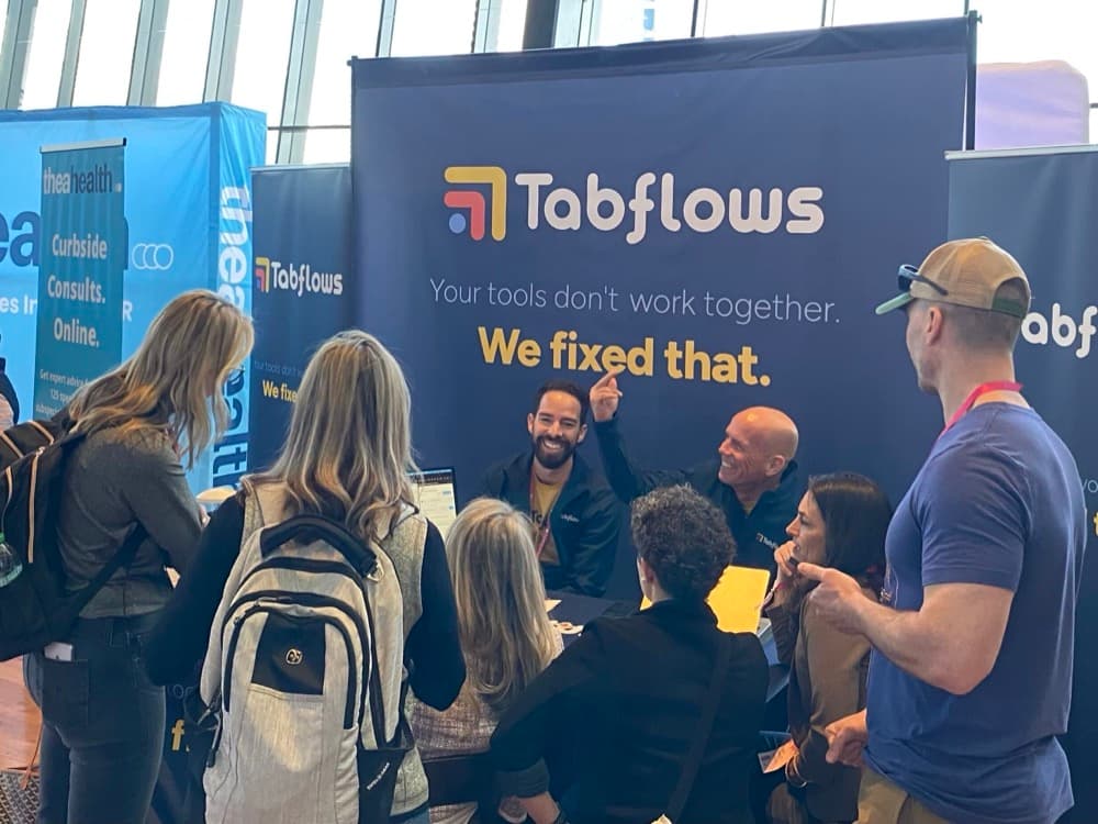 The Tabflows team at work in the office